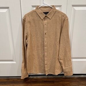 Banana Republic Men's Brown Button-Down Shirt